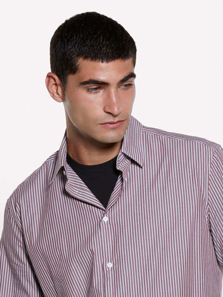 Chemise rose teinte en fil - chemises regular pour homme - Rose | Sisley image number 4